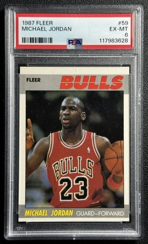MICHAEL JORDAN PSA 6 1987-88 FLEER #59 BULLS 3628