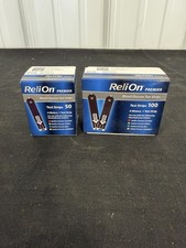 NEW ReliOn Premier Blood Glucose Test Strips 4 Meters Lot of 2 Boxes 150 Total