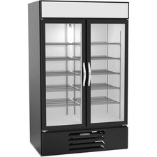 Beverage Air MarketMax 47" Black Glass Door Refrigerator Merchandiser