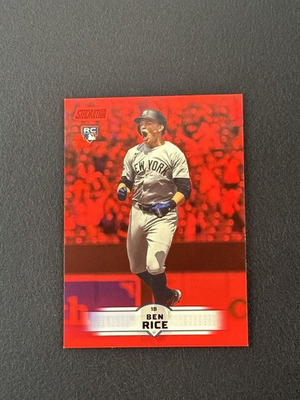 #ad #ad 2025 Topps Stadium Club BEN RICE Red Foil RC #196 New York Yankees $1.59
