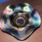 VINTAGE CARNIVAL AWESOME NORTHWOOD RADIUM PURPLE FINE CANDY DISH