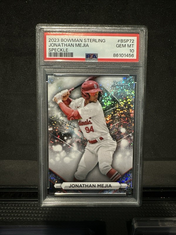 PSA10 23 Bowman Sterling Prospects Jonathan Mejia #BSP-72 Speckle Refractor /99