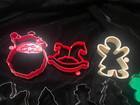 COOKIE CUTTERS Plastic/Metal Ornaments Lot of 12 Christmas, Easter, Heart — photo 3