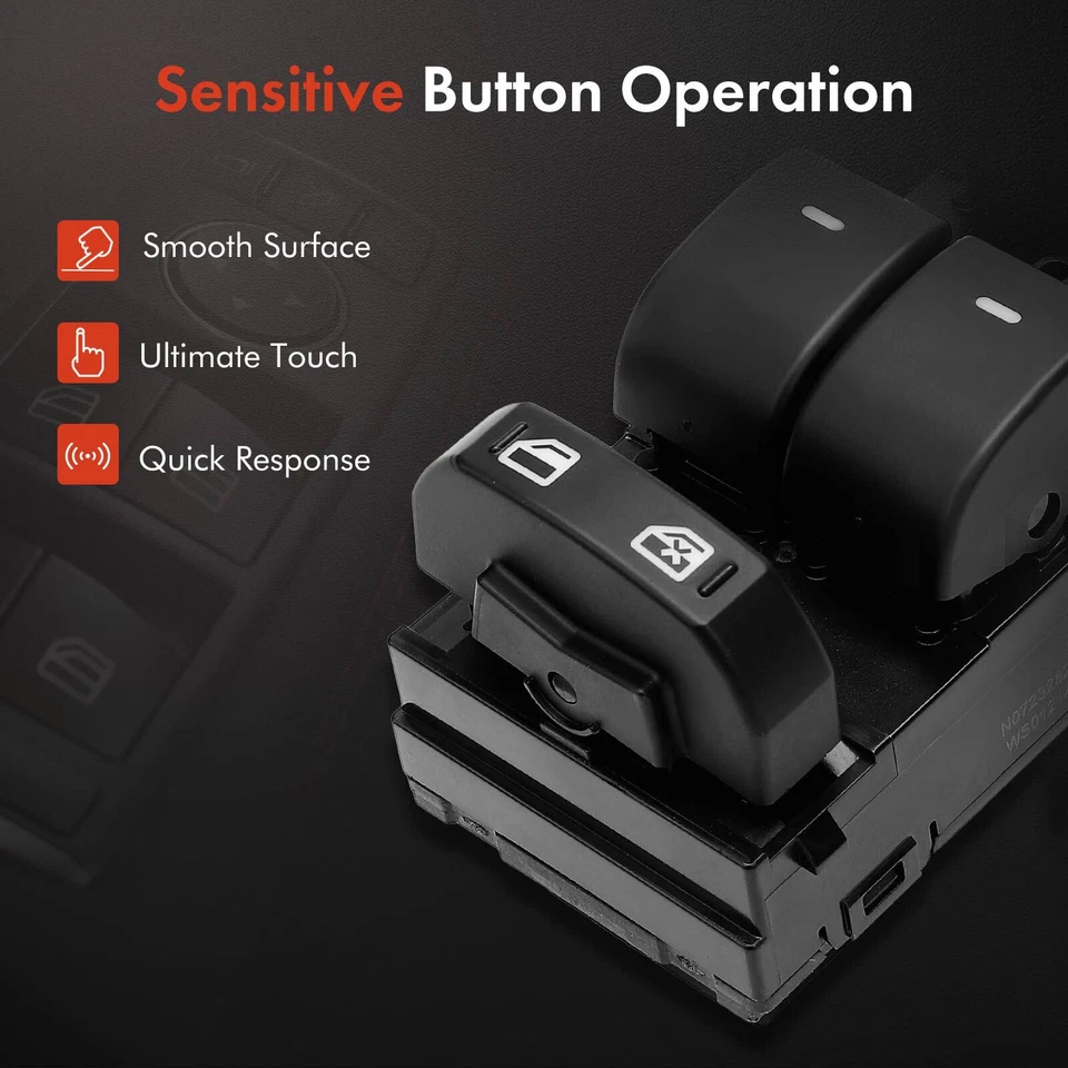 Interruptor de ventana lateral izquierda del conductor delantero para Ford Flex 2009-2019 Taurus 2010-2012 Foto 4 de 4