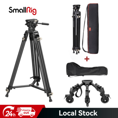 SmallRig Manfrotto QR Platte Professionelles Videostativ 3751 mit Stativdolly