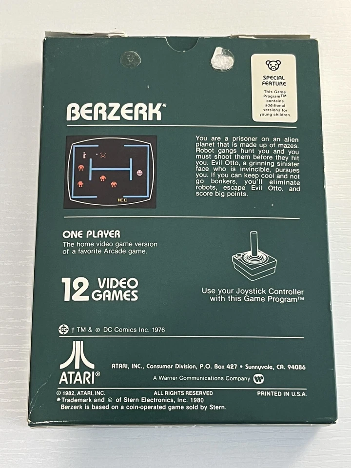 Berzerk (Atari 2600, 1982) - CIB First Edition Action Packed DC Comic + Manual - Image 3 of 3
