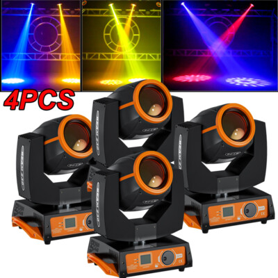 4PCS 230W 7R Beam Zoom Sharpy 16Prism DMX Stage Lighting Moving Head Light Disco