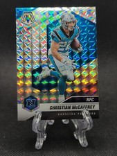 Christian McCaffrey 2021 Panani Mosaic Silver Mosaic Prizm Card #210 49ers