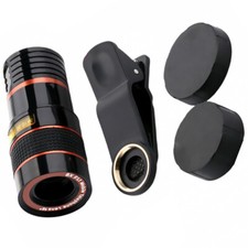8X Monocular Telescope Lens Phone Lens Cellphone Lens with Clip