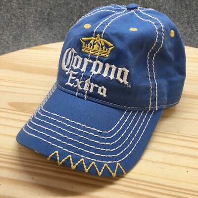 Corona Extra BasCeball Caps Mens Blue OS Adjustable Curved Brim Embroidered Logo