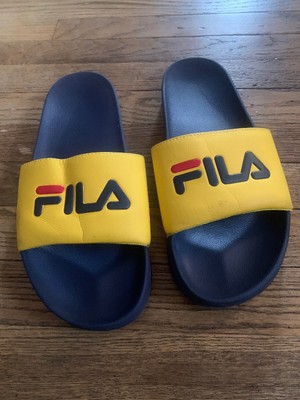 yellow fila slides
