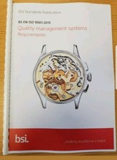 BSI QMS ISO 9001:2015 QUALITY MANAGEMENT SYSTEMS STANDARDS BINDED COPY