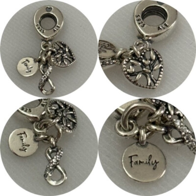 PANDORA FAMILY INFINITY TRIPLE DANGLE CHARM REF
