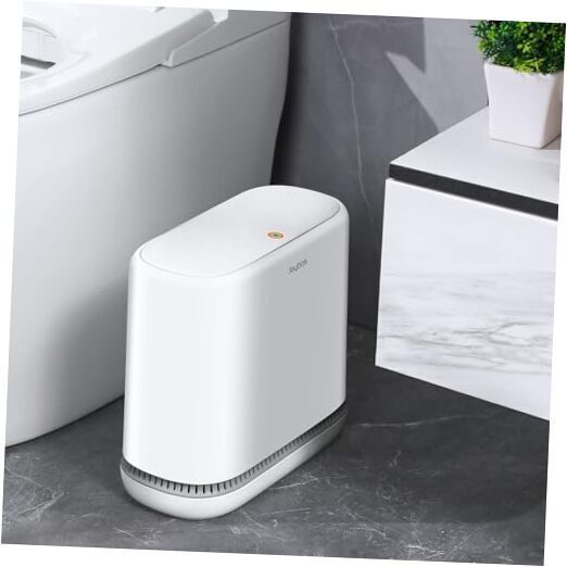 Bathroom Trash Can with Lids, 3.3 Gallon/12.5 Liter Small 3.3 Gal Adsorption