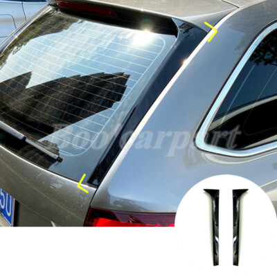 For Skoda Octavia Estate Vertical Tailgate Spoiler Side Wing Cover 2pcs