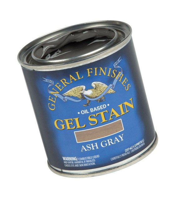 General Finishes Oil Base Gel Stain, 1/2 Pint, Ash Gray 1 HalfPint eBay