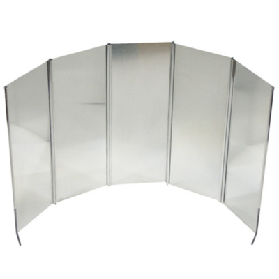 Camping Feu Pare-Brise Poêle Coupe-Vent Pliable Cuisson Extérieure