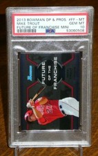 2013 BOWMAN DRAFT MIKE TROUT FUTURE OF FRANCHISE CHROME MINI!! PSA GEM MINT 10!!