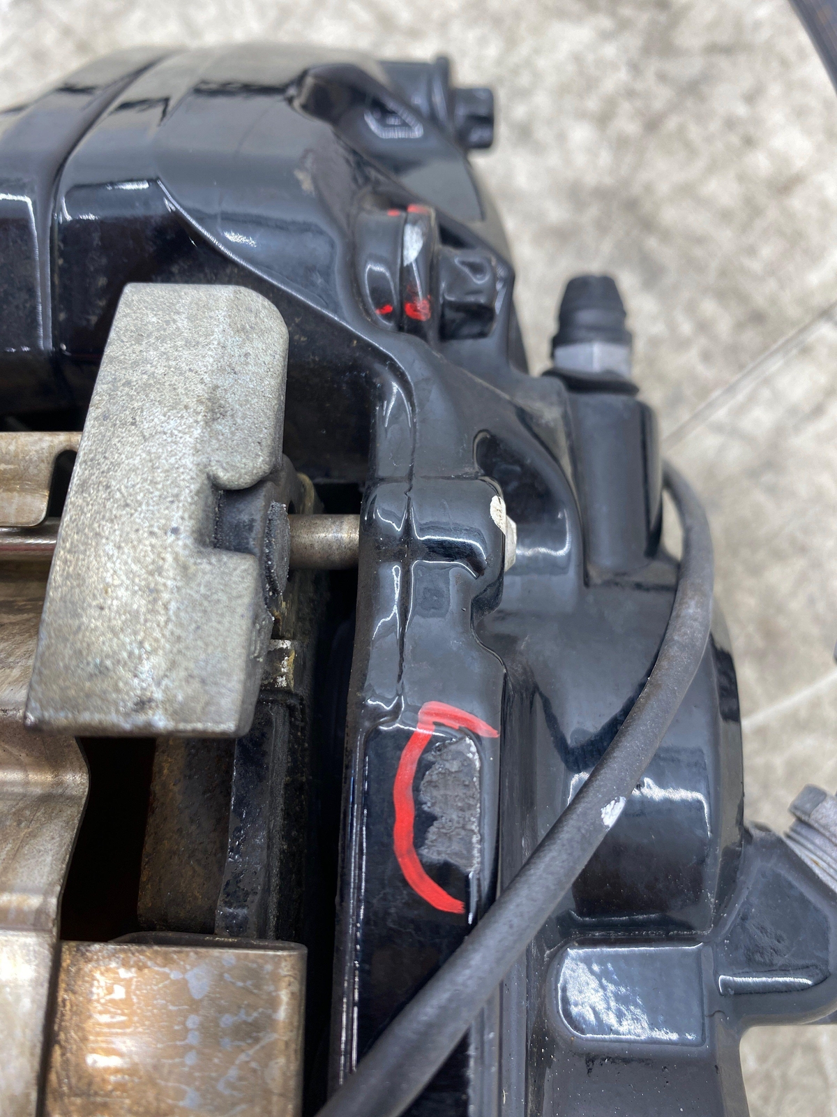 2014 2015 2016 2017 2018 2019 BMW I8 OEM FRONT LEFT BLACK BRAKE CALIPER