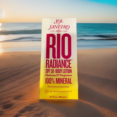 Sol de Janeiro Rio Radiance Body Lotion SPF 50, 200 ML, 6.7 Fl Oz New!