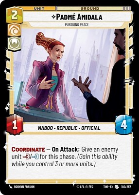 Padme Amidala Foil - TWI 192 NM - Star Wars Unlimited | eBay