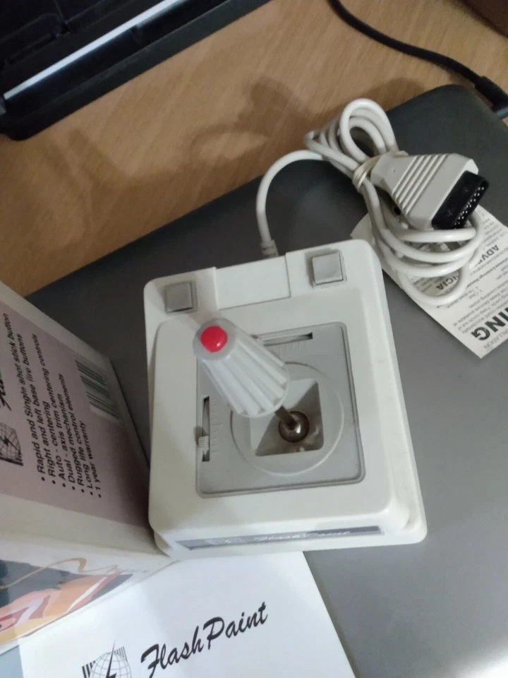 Vtg Gaming Joystick Model JS6 IBM Compatible Flash Point rapid fire - Image 2 of 4