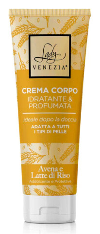 Lady Venezia Crema Corpo 200 Ml. Profumata Avena E Latte Made In Italy