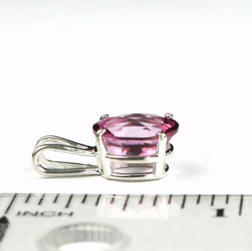 Colgante de plata esterlina 925, topacio rosa puro, SP002 - Imagen 4 de 4