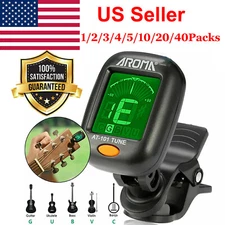 LCD Clip on Chromatic Electric Acoustic Guitar Bass Ukulele Banjo Violin Tuner