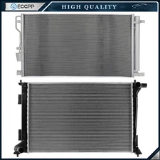 Aluminum Radiator & AC Condenser Cooling Kit For 2020-2021 Kia Sportage