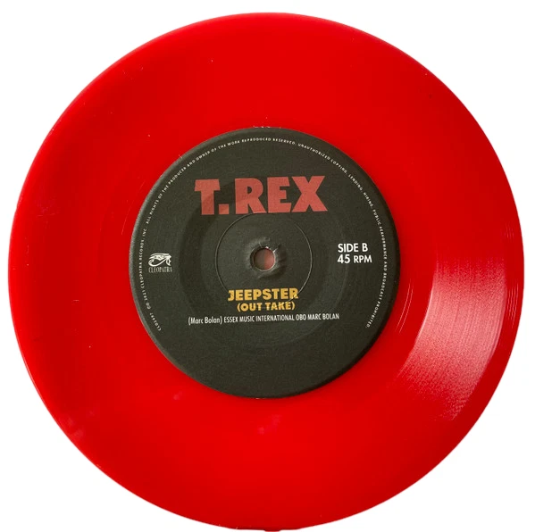 T. REX (Marc Bolan) - Bang A Gong (Get it On) / Jeepster 7" Red Vinyl Single  - Image 3 of 4