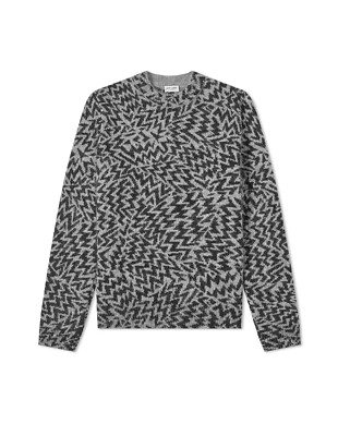 Saint Laurent Comics Jacquard Mohair Sweater size Small BNWT