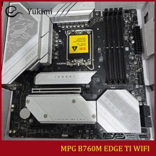 FOR MSI MPG B760M EDGE TI WIFI DDR5 4 LGA 1700 256GB mATX Motherboard Test OK