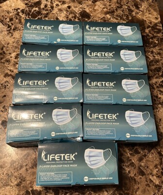 (225 pieces) 3 Layers Disposable Non-Medical Earloop Face Mask 3-Ply Mouth Cover