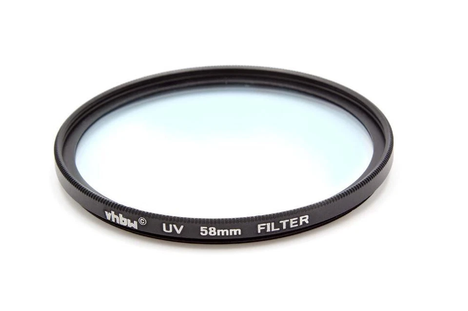 VHBW Filtre UV universel objectif d'appareil photo de filetage 58mm