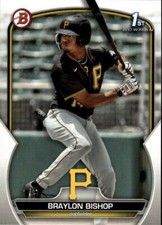 2023 Bowman Braylon Bishop #BP-90 Prospects Pittsburgh Pirates 10O
