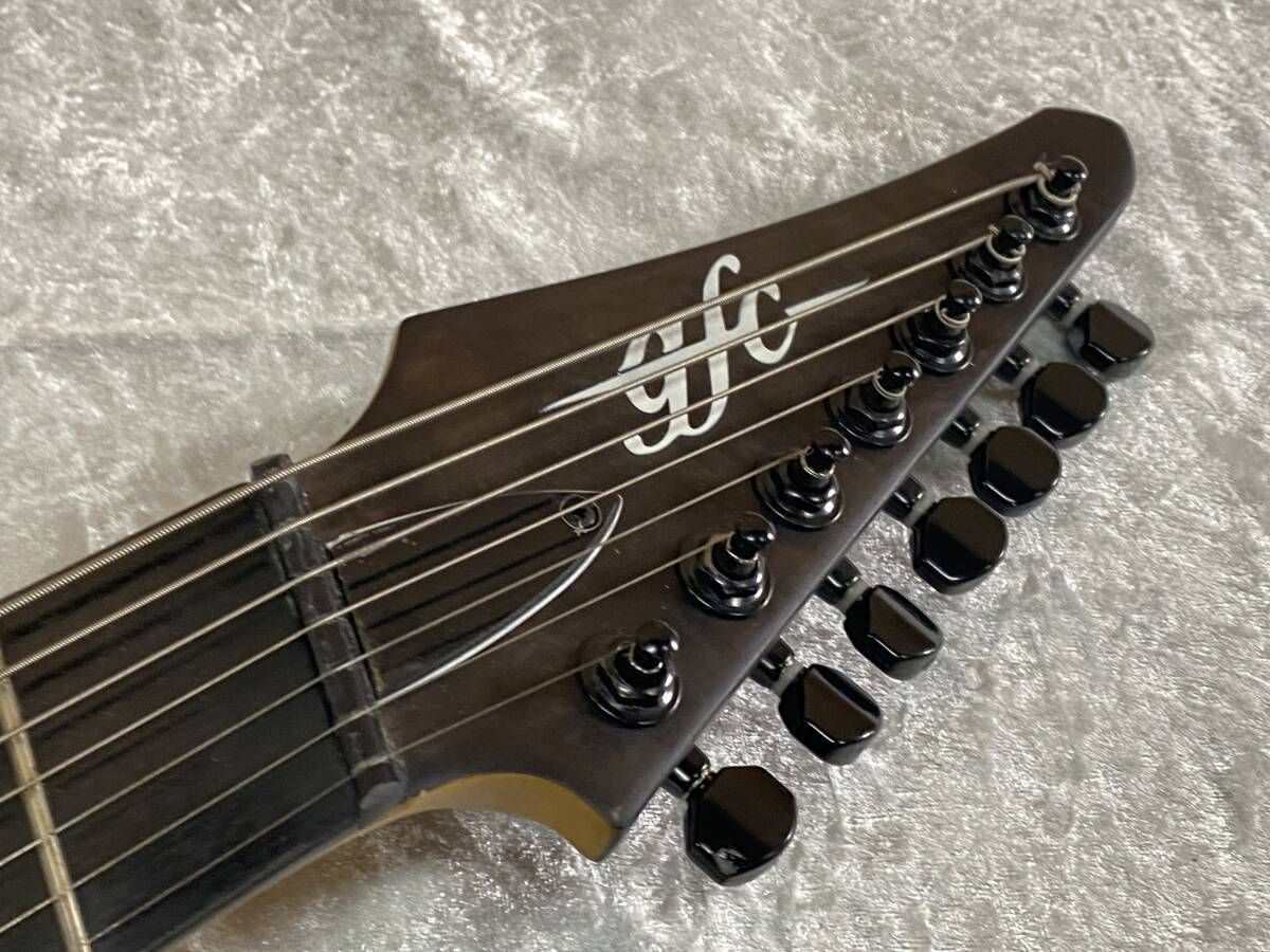 Electric Guitar GfC GNRF7-300 ASh Gray Black Good Condition