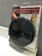 120' BNC/Power to BNC/Power Extension Cable  Coupler for CCTV