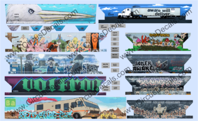 #ad #ad Full Carside Graffiti Decal Set N Scale Loony Tunes Breaking Bad Aware $12.97