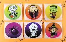 Halloween Monsters Stickers Set Of 6