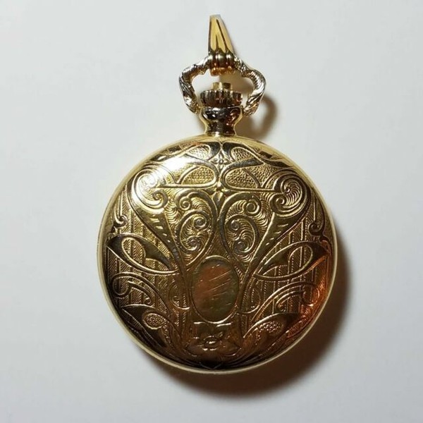 Vintage Arnex Gold Tone Pocket Watch 17 Jewels INCABLOC Swiss Made for