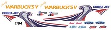 Daddy Warbuck's Cobra Jet Mustang NHRA - Drag 1/64th HO Scale Slot Car Decals