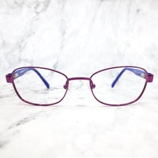Marchon NYC Marissa Eyeglasses Frame 664 Unisex Kids Purple Rectangle 45-16-125