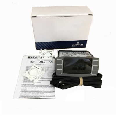 Dixell XR06CX-4N1F1 Refrigerator Thermostat Controller - Black Panel, Digital Display, 2-Year Warranty