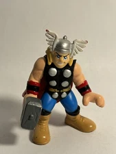 2010 Marvel Super Hero Squad THOR Smiling w/ Dark Gray Hammer from Wave 18