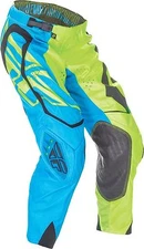 NOS FLY RACING 369-23132 EVO SWITCHBACK PANTS YELLOW AQUA BLACK MENS SIZE 32