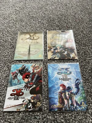 YS Series X 4 PlayStation Trading Cards Set X 4 Sammlerstücke PS Karten Spiel