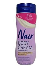 Nair Body Cream Hair Remover Rich Coconut Butter And Vitamin E 7.9 Oz