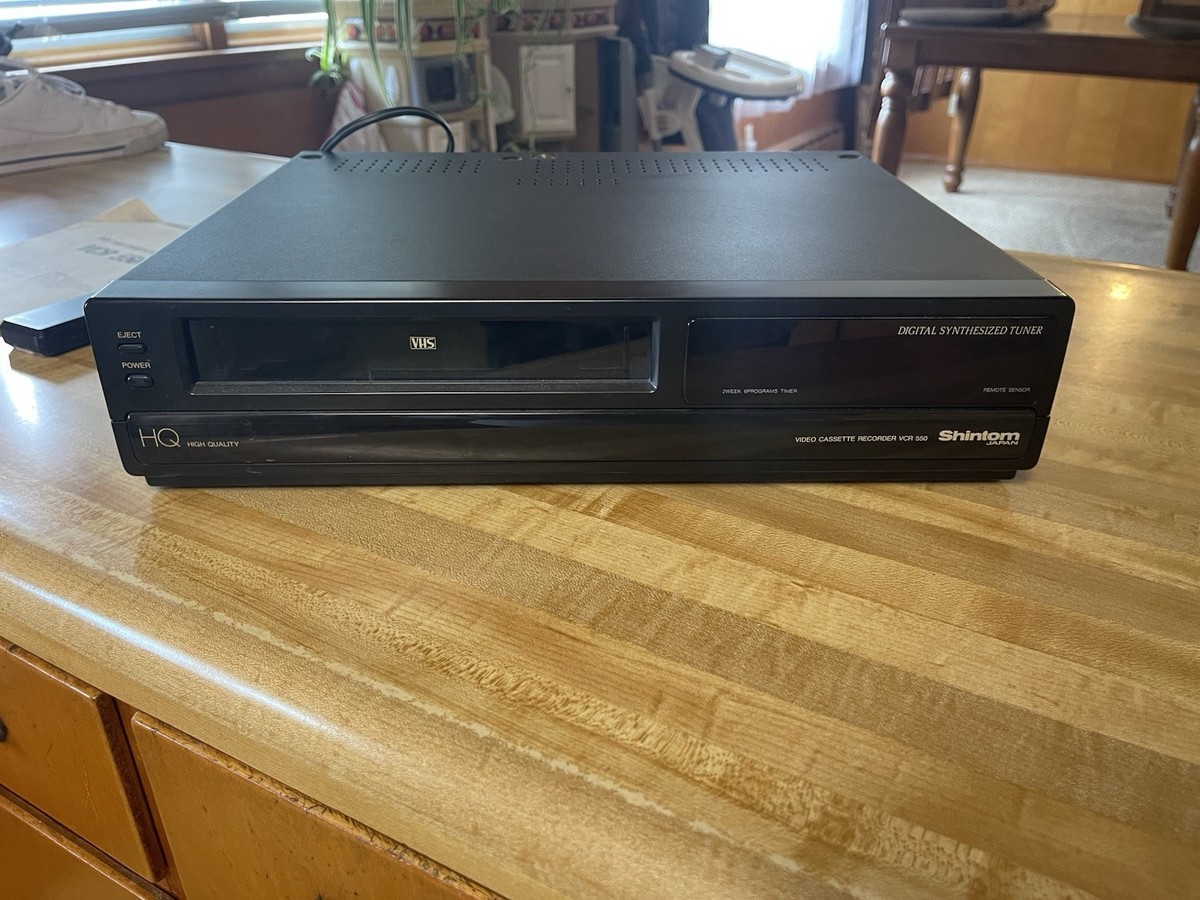Shintom VCR 550 Front-Loading VHS Player Recorder Japan (With