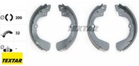 Textar 91039001 Bremsbackensatz 4 Bremsbacken Trommelbremse